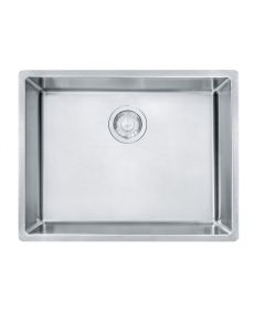 Franke CUX11021-ADA Cube 23" L X 18" W X 5" D Undermount Stainless Steel Single Bowl Kitchen Sink in Steel