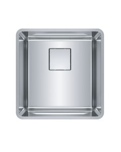 Franke PTX110-17 Pescara 18" L X 18" W X 8" D Rectangular 18-Gauge Stainless Steel Undermount Single Bowl Kitchen Sink in Steel