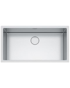 Franke PS2X110-33 Professional 2.0 35-1/2" L X 19-1/2" W X 10" D Single Bowl Undermount Kitchen Sink in Stainless Steel