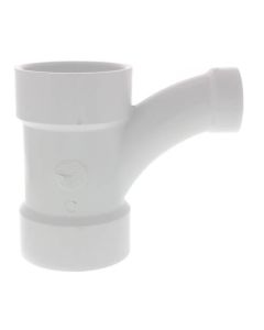 PVC DWV LP502-337 3" X 3" X 1-1/2" Combination Wye and 1/8" Bend, Reducing (One Piece) (All HUB)