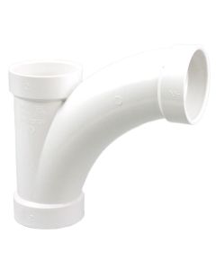PVC DWV LP502-420 4" × 4" × 2" Combination Wye and Reducing Elbow 45° (One Piece) (All Hub)