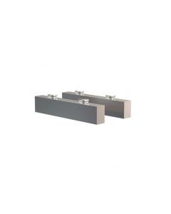 Frost Design Q300512010 Q3005.120.10 Quadra Wall-mounted shelf support 12 cm deep (set of 2) brushed nickel