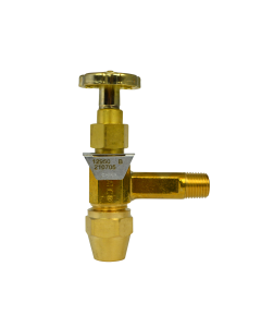 Firomatic 12950 1/2" ODF Inlet x 1/4" MPT  Outlet Fusible Burner Angle Valve
