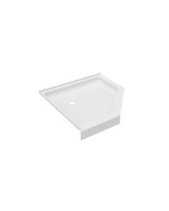 Swan FN00038MD.010 R-38NEO Veritek 38" D X 38" W X  5-1/2" H Corner Shower Pan with Center Drain in White