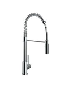 Rohl R7521APC Lux Side Handle Stainless Steel Pro Pulldown Kitchen Faucet with Lever Handle in Polished Chrome