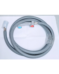 Rohl R9451584 Braided Grey Nylon Flexible Handspray Hose Only with Quick Connector for Pull-out Kitchen Faucets