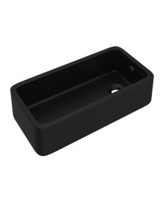 Rohl RC3618MB Lancaster 10" H x 36" L Farmhouse Single Basin Kitchen Sink in Matte Black