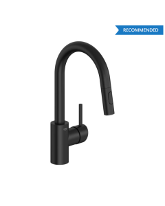 Grohe 314792431 Concetto™ 1.75 GPM Deck Mounted Single Handle Dual Function Pull Down Bar Faucet in Matte Black