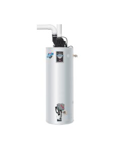 Bradford White RG2PDV40S6N 40 Gallons, 40 Input MBtu 80% AFUE Defender Safety System PDX1 Residential Power Direct Vent Natural Gas Water Heater