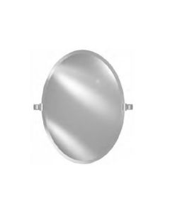 Afina RM-332-CR-C Radiance 32" H X 24" W Bevel Mirror With Tilting Brackets - Contemporary in Polished Chrome