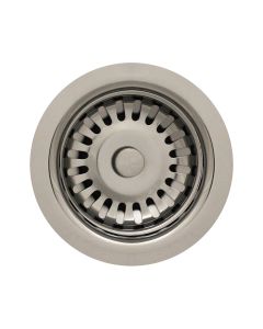 Whitehaus RNW35L-C RNW35L-POCH 3-1/2-Inch Basket Strainer for Deep Fireclay Applications, Polished Chrome