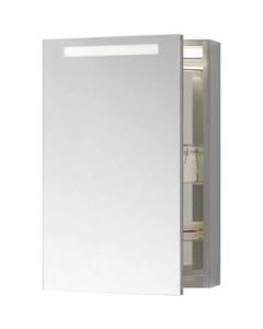 Ronbow 619623-BN Contemporary style 23 Inch x 30 Inch metal medicine cabinet w/LED on top-Brushed Nickel