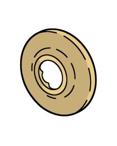 Brizo RP6025BB Shower Flange In Brilliance Brass