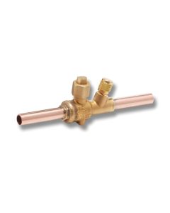 RLS 3791040400111 1/4" Ball Valve with Schrader Press Refrigeration Fitting