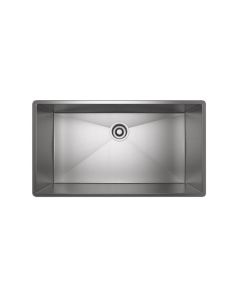 Rohl RSS3016BKS 30-Inch Forze Single Bowl Stainless Steel Kitchen Sink in Brushed Stainless Steel