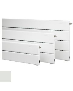 Runtal UF-2-48 Baseboard Radiator, 2 Tiers, 6" x 48" (4 Ft.) in Glacier Grey, 2400 BTU Output, AB Connection