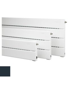 Runtal UF-2-42 Baseboard Radiator, 2 Tiers, 6" x 42" (3.5 Ft.) in Grey Blue, 2100 BTU Output, AB Connection