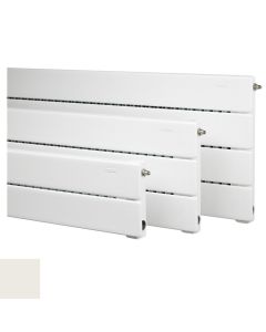 Runtal UF-2-156 Baseboard Radiator, 2 Tiers, 6" x 156" (13 Ft.) in Grey White, 7800 BTU Output, AB Connection