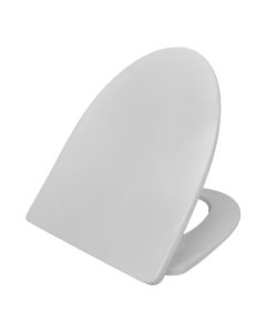Icera S-262.01 Slim Elongated Silent Close, Quick-Release Seat in White