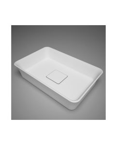 Blu Bathworks SA0305N38-01G Metrix Blu·stone Countertop Basin in White