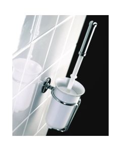 Samuel Heath N1049-PN N1049.PN Wall Mounted Ceramic Toilet Brush in Polished Nickel