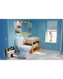 Saniflo 014 Sanigrind Pro Grinder Pump For Bottom Outlet Toilets In White