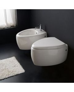 Scarabeo 8604W Moai Supported Toilet In White