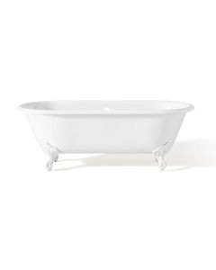 Cheviot 2127-WW-WH REGAL Cast Iron Bathtub with Continuous Rolled Rim