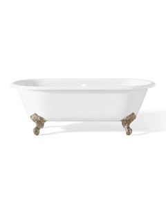 Cheviot 2127-WW-BN REGAL Cast Iron Bathtub with Continuous Rolled Rim