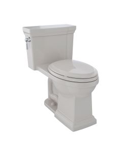 Toto MS814224CEFG#12 Promenade® II One-Piece Elongated 1.28 GPF Universal Height Toilet with CEFIONTECT in Sedona Beige