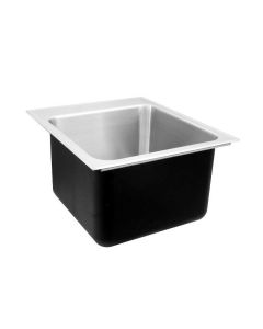 Just SLXD-2219-AGR1 Stylist 22" W X 19" L Single Bowl Drop-In Sink, 18 Gauge, 1 Faucet Holes , Extra Deep in Stainless Steel