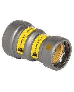Mueller CP01058G Carbon Steel Press GAS Coupling Reducing P x P, 1 1/4" x 3/4"