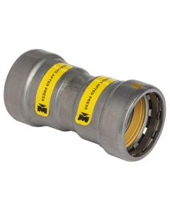 Mueller CP10150G Carbon Steel Press GAS Coupling with Stop P x P, 2"