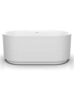 Davinci SRG6032FTNBINMW SRG Series Free Standing Tub 60" L X 32" W X 24" H Solid Surface in Matte White