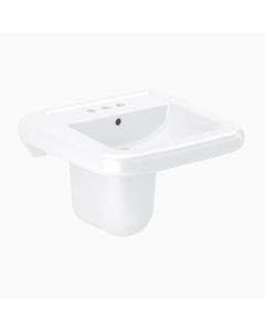Sloan SS3065 Vitreous China Wall Mounted Lavatory Sink With Rear Overflow