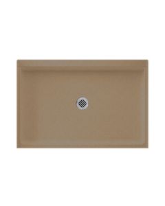 Swan SF03248MD.091 SS-3248 Swanstone 32" D x 48" W X 5-1/2" H Alcove Shower Pan with Center Drain in Barley