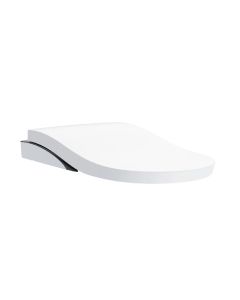 Toto SN8732M#01B Neorest® LS Integrated Toilet Smart Bidet Seat with PREMIST, EWATER+ Cleaning, and Warm Air Dryer in Cotton with Black Trim