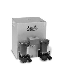 Sterling Sterlco 41250-JDA 95 Gallon Steel Condensate Pump - Duplex 4100 Series 2 HP with Mechanical Alternator