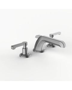 Davinci STR-ZEP-100-SN Streamline Deck Mounted Three Hole Lavatory Faucet with Low Profile Spout with Lever Handles in Satin Nickel 