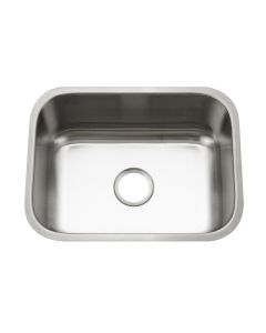 Houzer STS-1300-1 Eston 23-1/4" L x 17-1/2" W x 9" D Stainless Steel Undermount Single Bowl Kitchen Sink in Lustrous Satin
