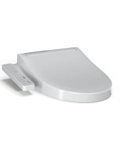 Toto KC2 Elongated Washlet® + Electronic Bidet Toilet Seat with Soft-Close® Lid in Cotton White SW3024#01