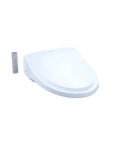 Toto SW3044#01 WASHLET S500e Electronic Bidet Toilet Seat with EWATER+ Bowl and Wand Cleaning, Classic Lid, Elongated in Cotton White