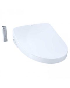Toto SW3046#01 WASHLET S500e Electronic Bidet Toilet Seat with EWATER+ Bowl and Wand Cleaning, Contemporary Lid, Elongated in Cotton White
