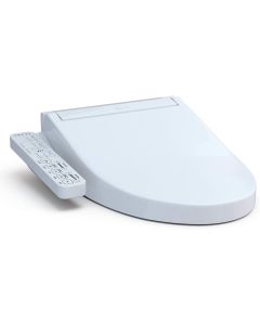 Toto SW3074#01 Elongated Contemporary Washlet® C2 Electronic Bidet Toilet Seat with Premist and EWATER+ Wand Cleaning in Cotton White