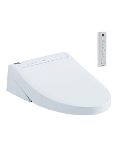 Toto SW3084#01  Elongated Contemporary Washlet® C5 Electronic Bidet Toilet Seat with Premist and EWATER+ Wand Cleaning in Cotton White 