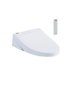 Toto SW3084T40#01 Elongated Contemporary Washlet®+ C5 Electronic Bidet Toilet Seat with Premist and EWATER+ Wand Cleaning in Cotton White