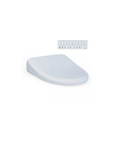 Toto SW4724AT40#01 Classic Washlet®+ S7 High-Tech Electronic Bidet Toilet Seat with EWATER+ Wand Cleaning in Cotton White