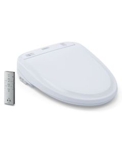 Toto SW583#01 WASHLET S350e Electronic Bidet Toilet Seat with Auto Open and Close and EWATER+ Cleansing, Round in Cotton White
