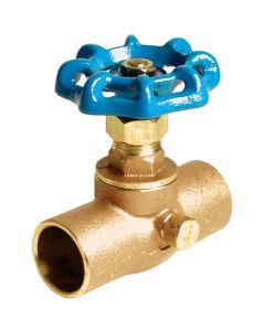 Bronze Globe Stop and Waste Valve, 3/4" Solder