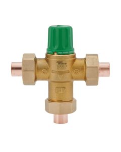 Taco 5002-C3-G 1/2" Sweat Union Connections Low Lead Mixing Valve with Gauge